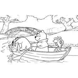 Dessin à colorier: Winnie l'Ourson (Personnages de dessins animés) #28801 - Coloriages à Imprimer Gratuits