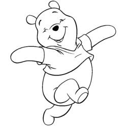Dessin à colorier: Winnie l'Ourson (Personnages de dessins animés) #28863 - Coloriages à Imprimer Gratuits