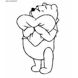 Dessin à colorier: Winnie l'Ourson (Personnages de dessins animés) #28907 - Coloriages à Imprimer Gratuits