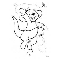 Dessin à colorier: Winnie l'Ourson (Personnages de dessins animés) #28916 - Coloriages à Imprimer Gratuits