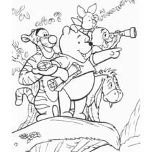 Dessin à colorier: Winnie l'Ourson (Personnages de dessins animés) #28926 - Coloriages à Imprimer Gratuits