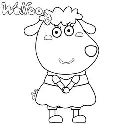 Dessin à colorier: Wolfoo (Personnages de dessins animés) #185566 - Coloriages à Imprimer Gratuits