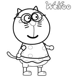 Dessin à colorier: Wolfoo (Personnages de dessins animés) #185568 - Coloriages à Imprimer Gratuits