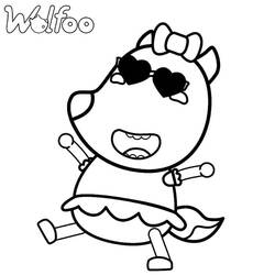 Dessin à colorier: Wolfoo (Personnages de dessins animés) #185570 - Coloriages à Imprimer Gratuits