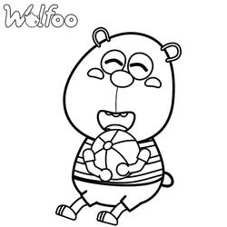 Dessin à colorier: Wolfoo (Personnages de dessins animés) #185574 - Coloriages à Imprimer Gratuits