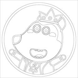 Dessin à colorier: Wolfoo (Personnages de dessins animés) #185577 - Coloriages à Imprimer Gratuits