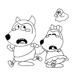 Dessin à colorier: Wolfoo (Personnages de dessins animés) #185578 - Coloriages à Imprimer Gratuits