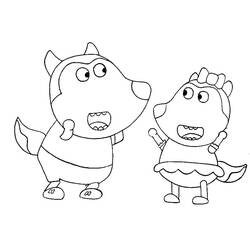 Dessin à colorier: Wolfoo (Personnages de dessins animés) #185579 - Coloriages à Imprimer Gratuits
