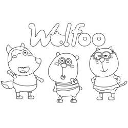 Dessin à colorier: Wolfoo (Personnages de dessins animés) #185580 - Coloriages à Imprimer Gratuits
