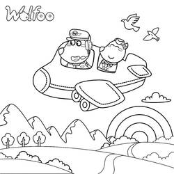 Dessin à colorier: Wolfoo (Personnages de dessins animés) #185582 - Coloriages à Imprimer Gratuits