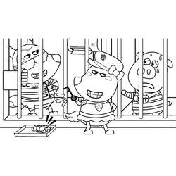 Dessin à colorier: Wolfoo (Personnages de dessins animés) #185588 - Coloriages à Imprimer Gratuits
