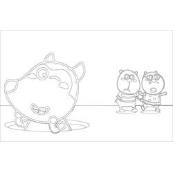 Dessin à colorier: Wolfoo (Personnages de dessins animés) #185591 - Coloriages à Imprimer Gratuits