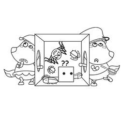 Dessin à colorier: Wolfoo (Personnages de dessins animés) #185593 - Coloriages à Imprimer Gratuits