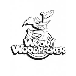 Dessin à colorier: Woody Woodpecker (Personnages de dessins animés) #28405 - Coloriages à Imprimer Gratuits