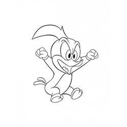 Dessin à colorier: Woody Woodpecker (Personnages de dessins animés) #28409 - Coloriages à Imprimer Gratuits