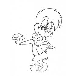 Dessin à colorier: Woody Woodpecker (Personnages de dessins animés) #28424 - Coloriages à Imprimer Gratuits