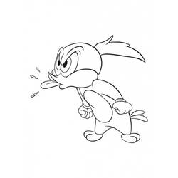 Dessin à colorier: Woody Woodpecker (Personnages de dessins animés) #28430 - Coloriages à Imprimer Gratuits