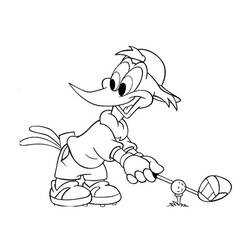 Dessin à colorier: Woody Woodpecker (Personnages de dessins animés) #28530 - Coloriages à Imprimer Gratuits