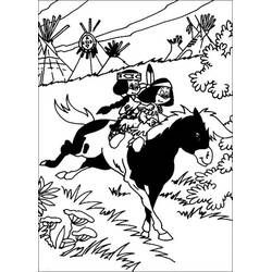Dessin à colorier: Yakari (Personnages de dessins animés) #201077 - Coloriages à Imprimer Gratuits