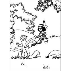 Dessin à colorier: Yakari (Personnages de dessins animés) #201080 - Coloriages à Imprimer Gratuits