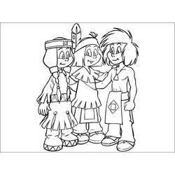 Dessin à colorier: Yakari (Personnages de dessins animés) #201081 - Coloriages à Imprimer Gratuits