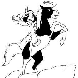 Dessin à colorier: Yakari (Personnages de dessins animés) #201083 - Coloriages à Imprimer Gratuits