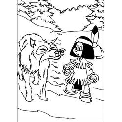 Dessin à colorier: Yakari (Personnages de dessins animés) #201087 - Coloriages à Imprimer Gratuits