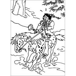 Dessin à colorier: Yakari (Personnages de dessins animés) #201093 - Coloriages à Imprimer Gratuits