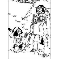 Dessin à colorier: Yakari (Personnages de dessins animés) #201095 - Coloriages à Imprimer Gratuits