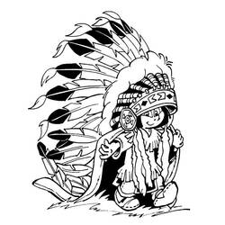 Dessin à colorier: Yakari (Personnages de dessins animés) #201097 - Coloriages à Imprimer Gratuits