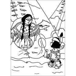 Dessin à colorier: Yakari (Personnages de dessins animés) #201100 - Coloriages à Imprimer Gratuits