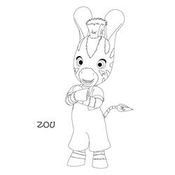 Dessin à colorier: Zou (Personnages de dessins animés) #24573 - Coloriages à Imprimer Gratuits