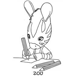 Dessin à colorier: Zou (Personnages de dessins animés) #24575 - Coloriages à Imprimer Gratuits