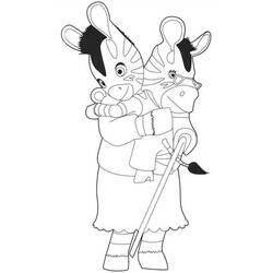 Dessin à colorier: Zou (Personnages de dessins animés) #24576 - Coloriages à Imprimer Gratuits