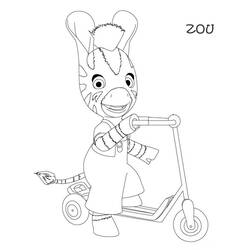 Dessin à colorier: Zou (Personnages de dessins animés) #24577 - Coloriages à Imprimer Gratuits