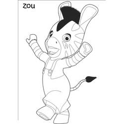Dessin à colorier: Zou (Personnages de dessins animés) #24578 - Coloriages à Imprimer Gratuits