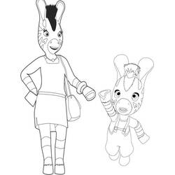 Dessin à colorier: Zou (Personnages de dessins animés) #24579 - Coloriages à Imprimer Gratuits