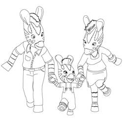 Dessin à colorier: Zou (Personnages de dessins animés) #24580 - Coloriages à Imprimer Gratuits