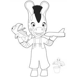 Dessin à colorier: Zou (Personnages de dessins animés) #24586 - Coloriages à Imprimer Gratuits