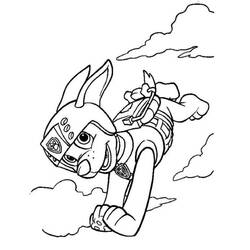 Dessin à colorier: Zuma Pat Patrouille (Personnages de dessins animés) #181686 - Coloriages à Imprimer Gratuits