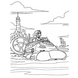 Dessin à colorier: Zuma Pat Patrouille (Personnages de dessins animés) #181687 - Coloriages à Imprimer Gratuits