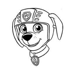 Dessin à colorier: Zuma Pat Patrouille (Personnages de dessins animés) #181688 - Coloriages à Imprimer Gratuits