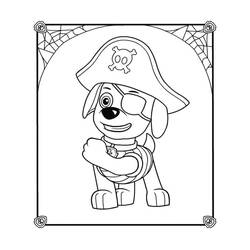 Dessin à colorier: Zuma Pat Patrouille (Personnages de dessins animés) #181694 - Coloriages à Imprimer Gratuits