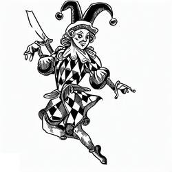 Dessins à colorier: Arlequin - Coloriages à Imprimer Gratuits
