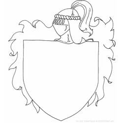 Dessin à colorier: Chevalier (Personnages de fantasy et d'aventure) #86980 - Coloriages à Imprimer Gratuits