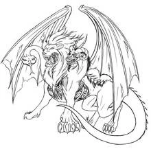 Dessins à colorier: Chimère - Coloriages à Imprimer Gratuits