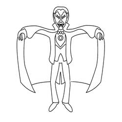 Dessins à colorier: Dracula - Coloriages à Imprimer Gratuits