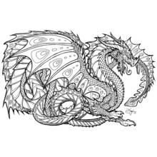 Dessins à colorier: Dragon - Coloriages à Imprimer Gratuits