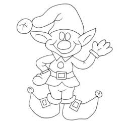 Dessin à colorier: Elfe (Personnages de fantasy et d'aventure) #93869 - Coloriages à Imprimer Gratuits