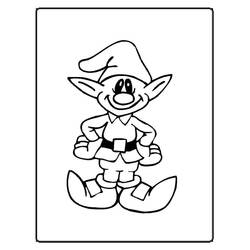 Dessin à colorier: Elfe (Personnages de fantasy et d'aventure) #93872 - Coloriages à Imprimer Gratuits